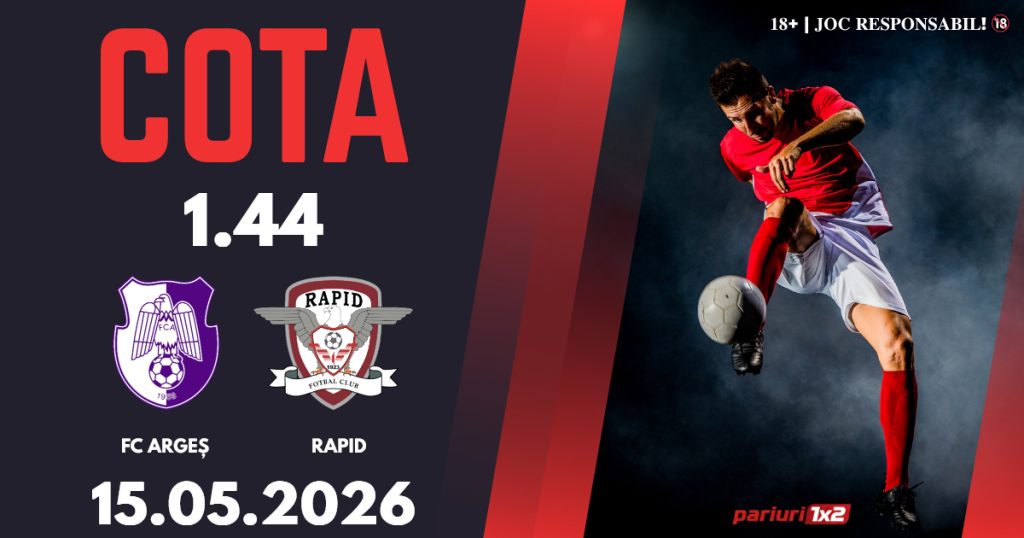 FC Argeș – Rapid, Ponturi Pariuri Fotbal Superliga, 15.05.2026