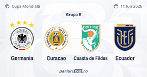 Grupa E de la Cupa Mondială 2026 – Germania pleacă favorită, dar lupta pentru calificare se anunță spectaculoasă