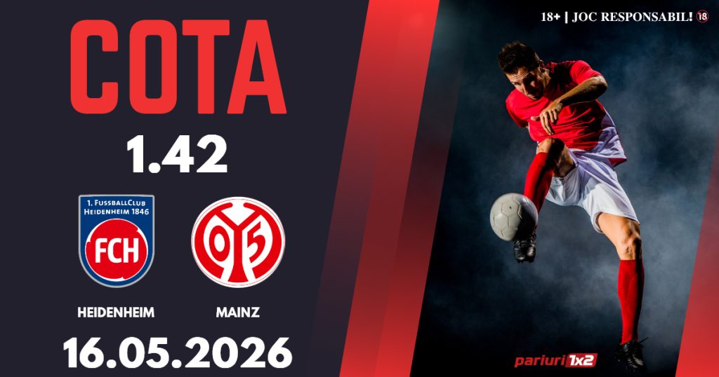Heidenheim – Mainz, Ponturi Pariuri Fotbal Bundesliga, 16.05.2026