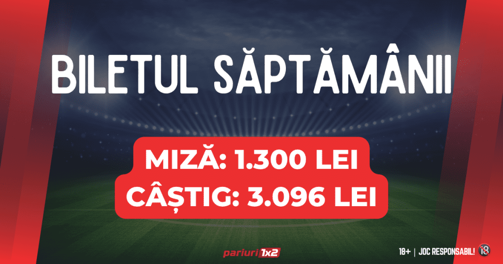🍀 Bilet Pariuri 12-13 Mai | 4 CÂȘTIGĂTOARE din ultimele 5 & PROFIT 8.800 lei