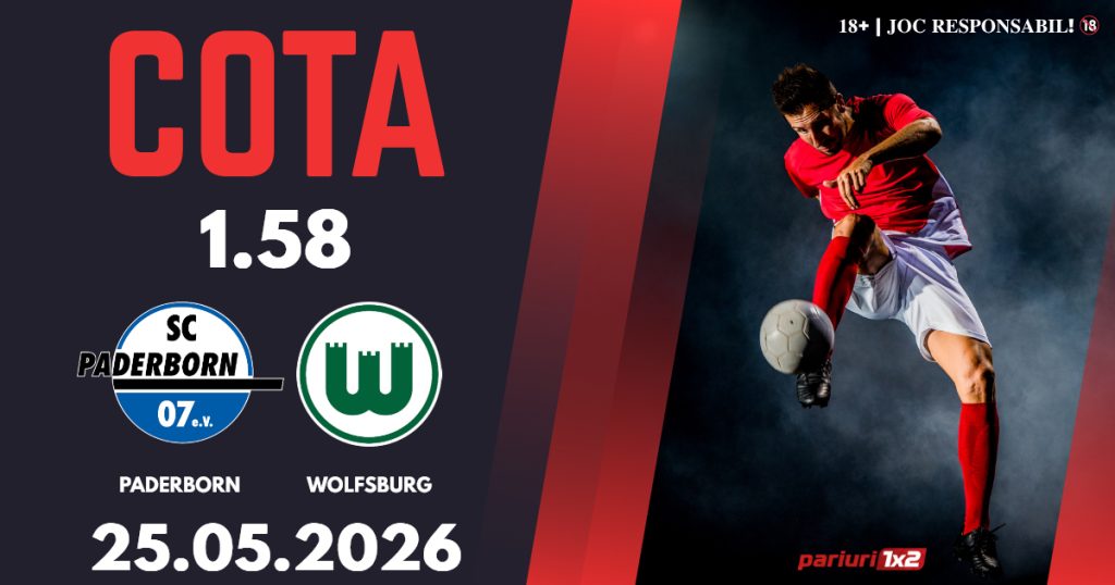 Paderborn – Wolfsburg, Ponturi Pariuri Fotbal Bundesliga, 25.05.2026