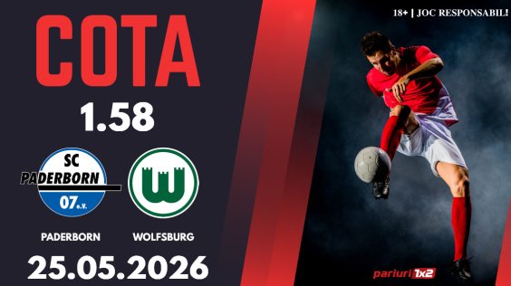 Paderborn – Wolfsburg, Ponturi Pariuri Fotbal Bundesliga, 25.05.2026