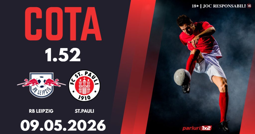 RB Leipzig – St.Pauli, Ponturi Pariuri Fotbal Bundesliga, 09.05.2026