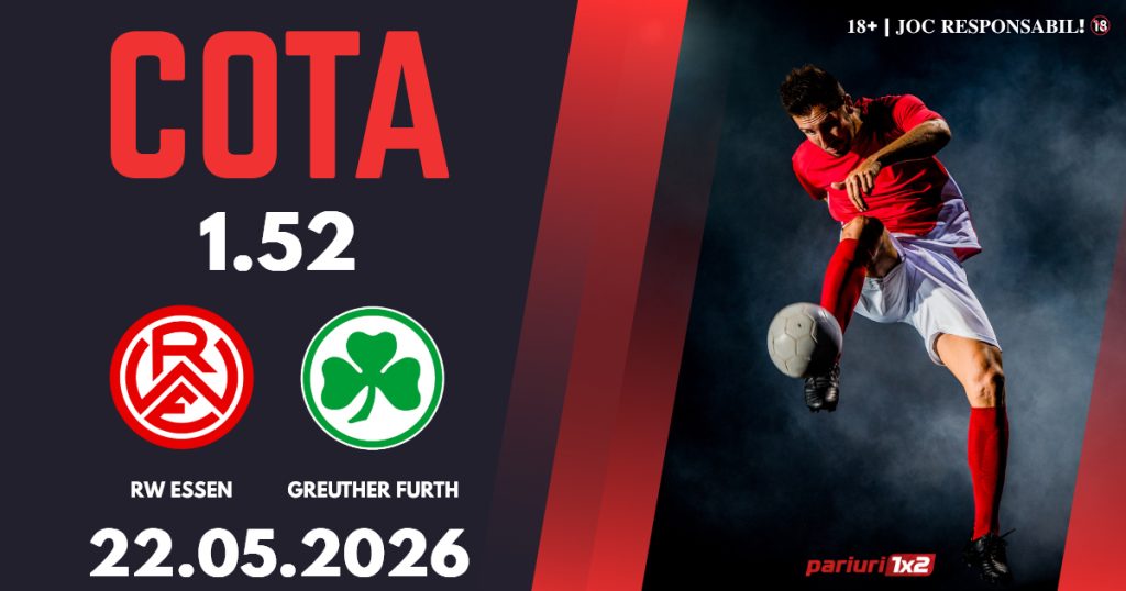 RW Essen – Greuther Furth, Ponturi Pariuri Fotbal Zweite Bundesliga, 22.05.2026