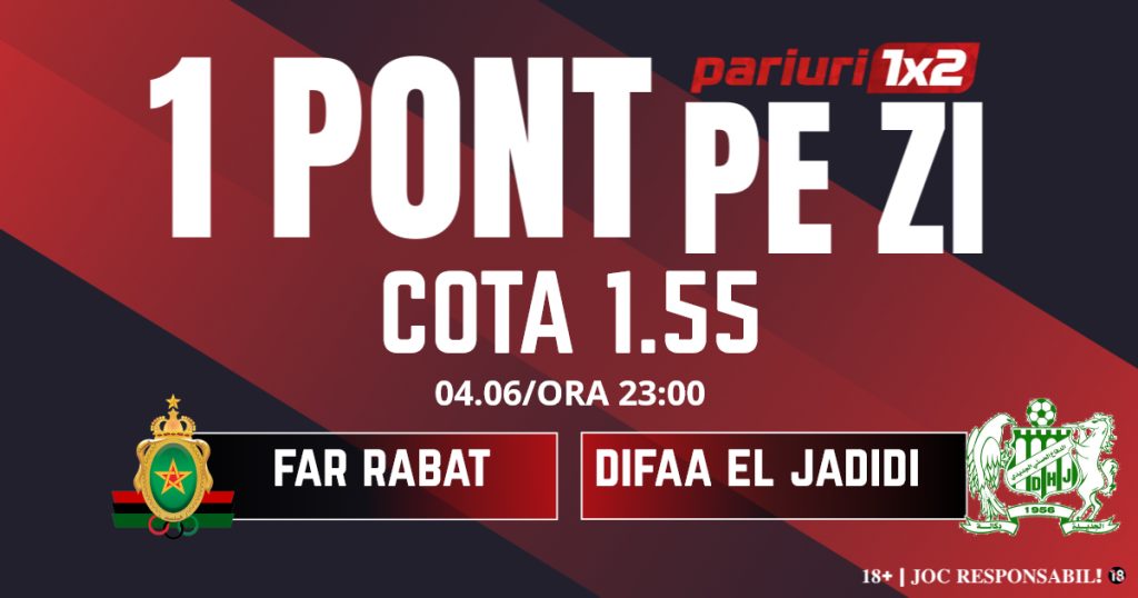 Un Pont pe Zi, 04 iunie: Început perfect de lună! Astăzi FAR Rabat – Difaa El Jadidi