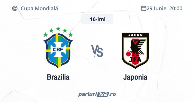 Brazilia – Japonia, Ponturi Pariuri Fotbal Cupa Mondială, 29.06.2026 ( ora 20:00)