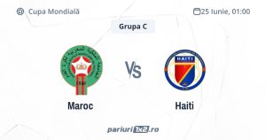 Maroc - Haiti, Ponturi Pariuri Fotbal Cupa Mondială, 25.06.2026 (ora 01:00)