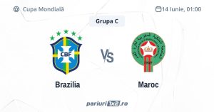 Brazilia - Maroc, Ponturi Pariuri Cupa Mondială, 14.06.2026