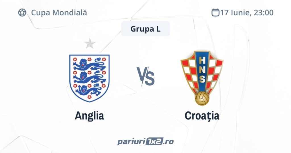 Anglia – Croația, Ponturi Pariuri Fotbal Cupa Mondială, 17.06.2026 (ora 23.00)
