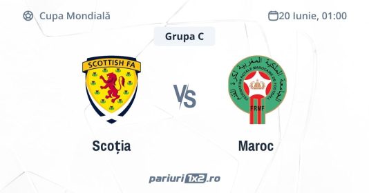 Scoția - Maroc, Ponturi Pariuri Fotbal Cupa Mondială, 20.06.2026 (ora 01:00)