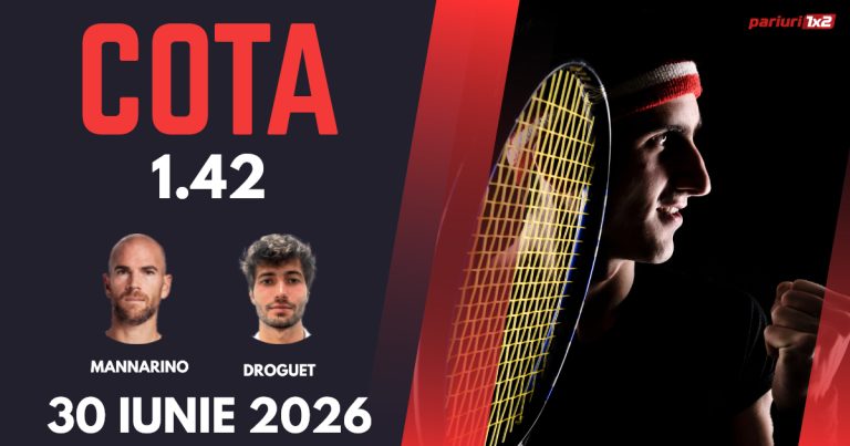 Mannarino – Droguet, Ponturi Pariuri Tenis Wimbledon, 30.06.2026