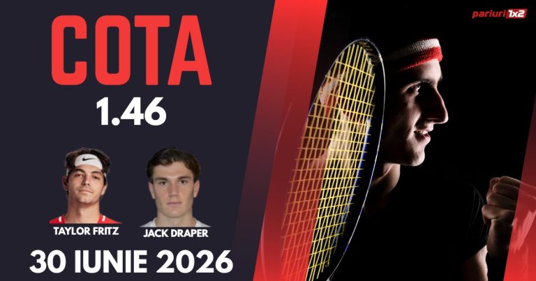 Fritz – Draper, Ponturi Pariuri Tenis Wimbledon, 30.06.2026