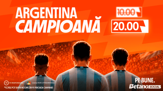 Betano dublează cota Argentinei la Cupa Mondială 2026  