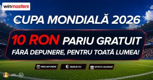 10 RON Pariu Gratuit fără depunere pe Cupa Mondială pentru toți jucătorii Winmasters!