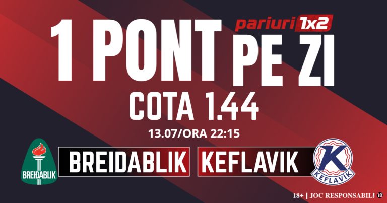 Un Pont pe Zi, 13 iulie: Mergem în Islanda pentru o nouă selecție reușită! Astăzi Breidablik – Keflavik