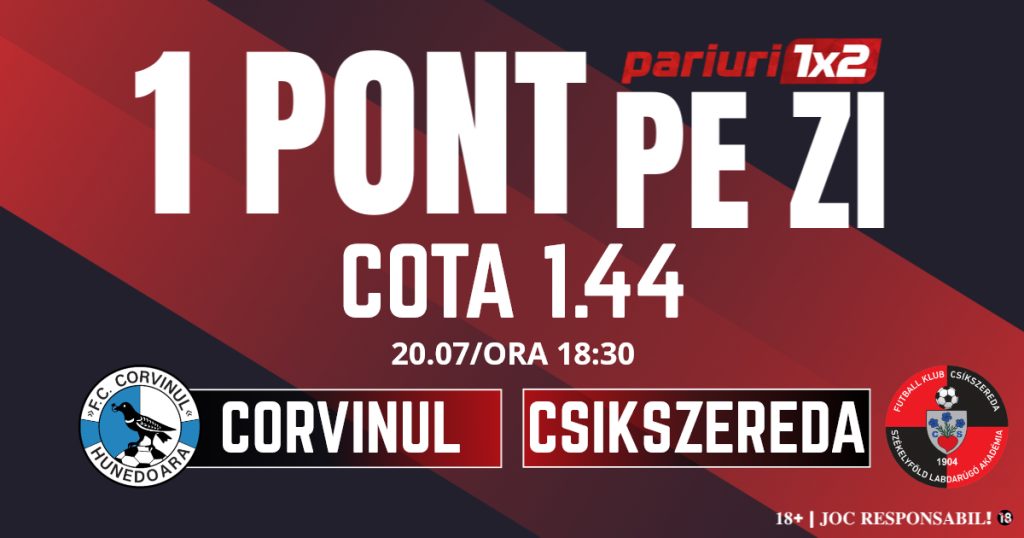 Un Pont pe Zi, 20 iulie: Selecția de ieri a fost reușită! Astăzi Corvinul – Csikszereda
