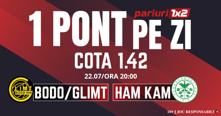 Un Pont pe Zi, 22 iulie: Mergem în Norvegia pentru o nouă selecție reușită! Astăzi Bodo/Glimt – Ham Kam