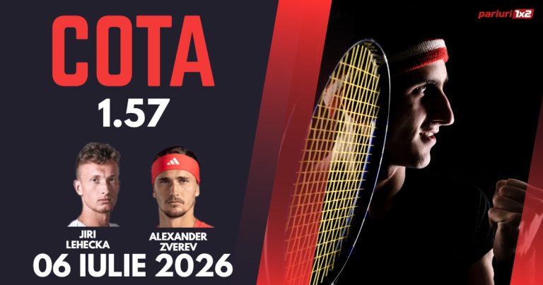 Lehecka – Zverev, Ponturi Pariuri Tenis Wimbledon, 06.07.2026