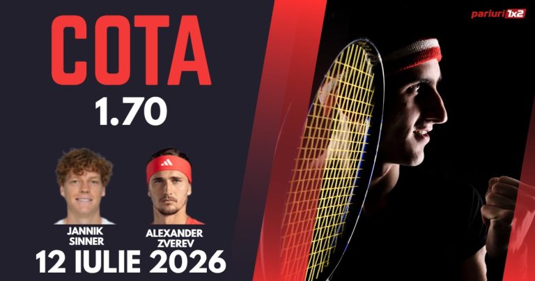 Sinner – Zverev, Ponturi Pariuri Tenis Wimbledon, 12.07.2026