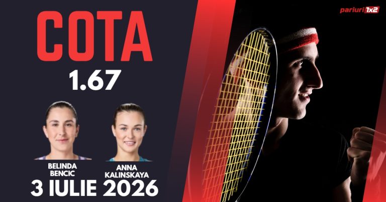 Bencic – Kalinskaya, Ponturi Pariuri Tenis Wimbledon, 03.07.2026