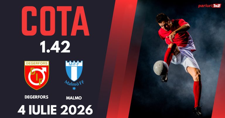 Degerfors – Malmo, Ponturi Pariuri Fotbal Allsvenskan, 04.07.2026
