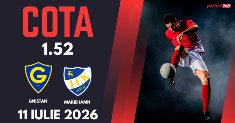 Gnistan – Mariehamn, Ponturi Pariuri Fotbal Veikkausliiga, 11.07.2026