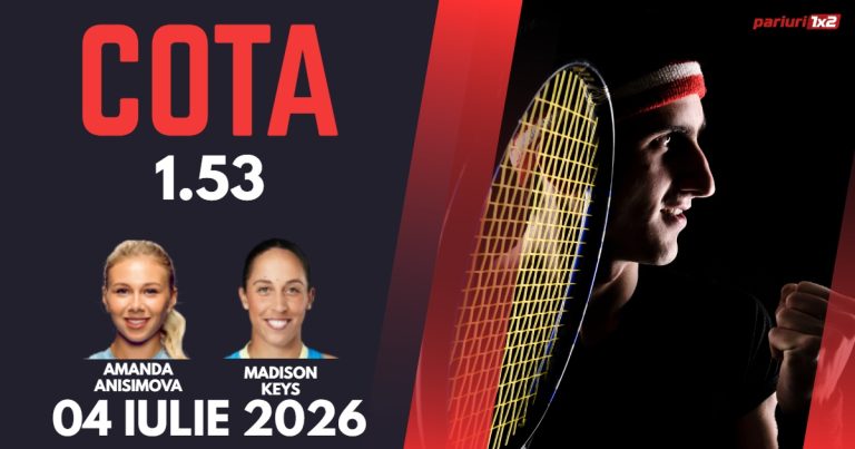 Anisimova – Keys, Ponturi Pariuri Tenis Wimbledon, 04.07.2026