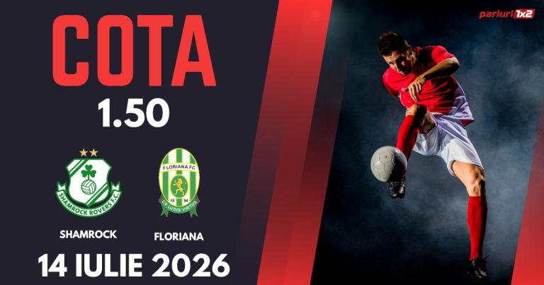 Shamrock – Floriana, Ponturi Pariuri Fotbal Liga Campionilor, 14.07.2026