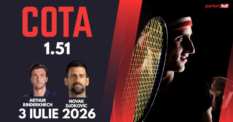Rinderknech – Djokovic, Ponturi Pariuri Tenis Wimbledon, 03.07.2026