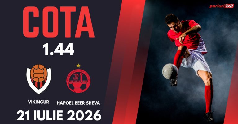 Vikingur – Hapoel Beer Sheva, Ponturi Pariuri Fotbal Liga Campionilor 21.07.2026