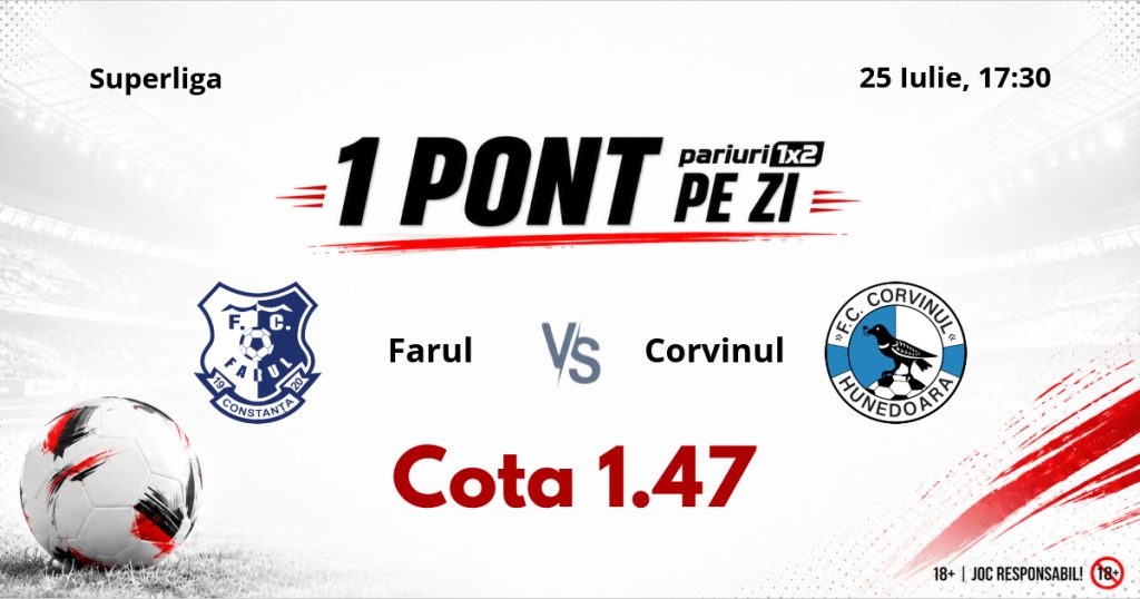 Un Pont pe Zi, 25 iulie: Selecțiile oferite în ultimele trei zile au fost reușite! Astăzi Farul – Corvinul
