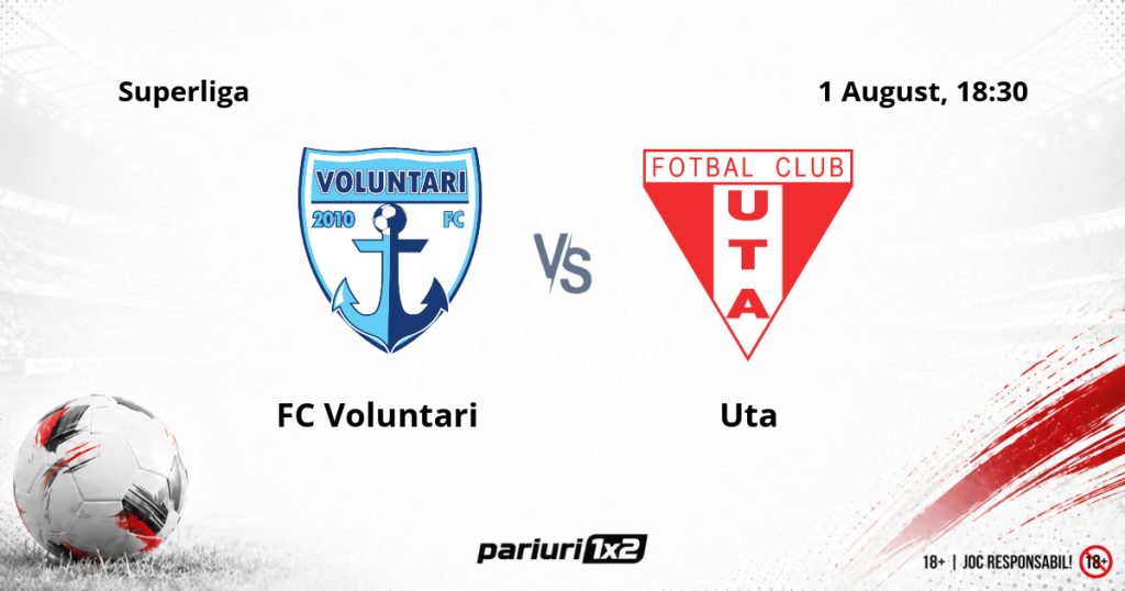 FC Voluntari – UTA, Ponturi Pariuri Fotbal Superliga, 01.08.2026
