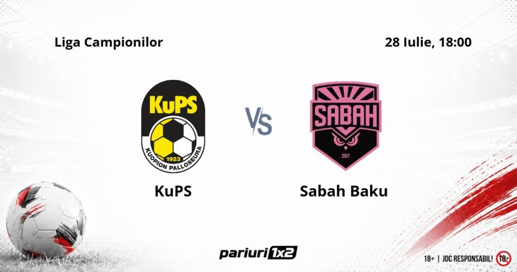 KuPS – Sabah Baku, Ponturi Pariuri Fotbal Liga Campionilor, 28.07.2026