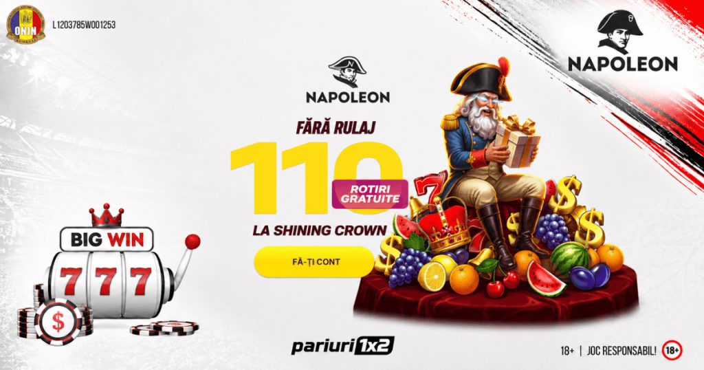 Napoleon »» 110 Rotiri Gratuite Fără Depunere & Făra Rulaj