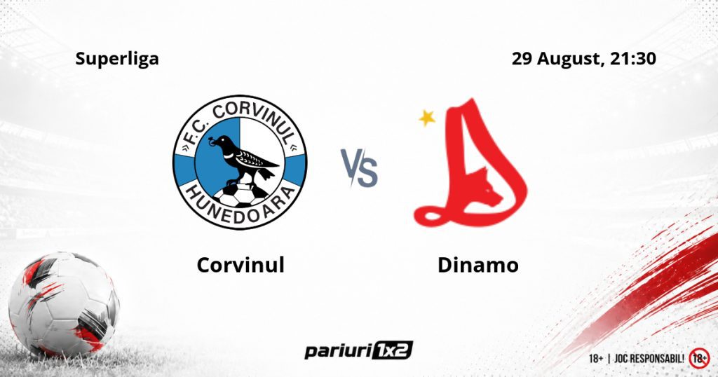 Corvinul – Dinamo, Ponturi Pariuri Fotbal Superliga, 29.08.2026