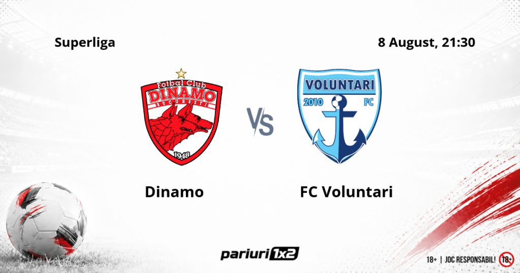 Dinamo – FC Voluntari, Ponturi Pariuri Fotbal Superliga, 08.08.2026