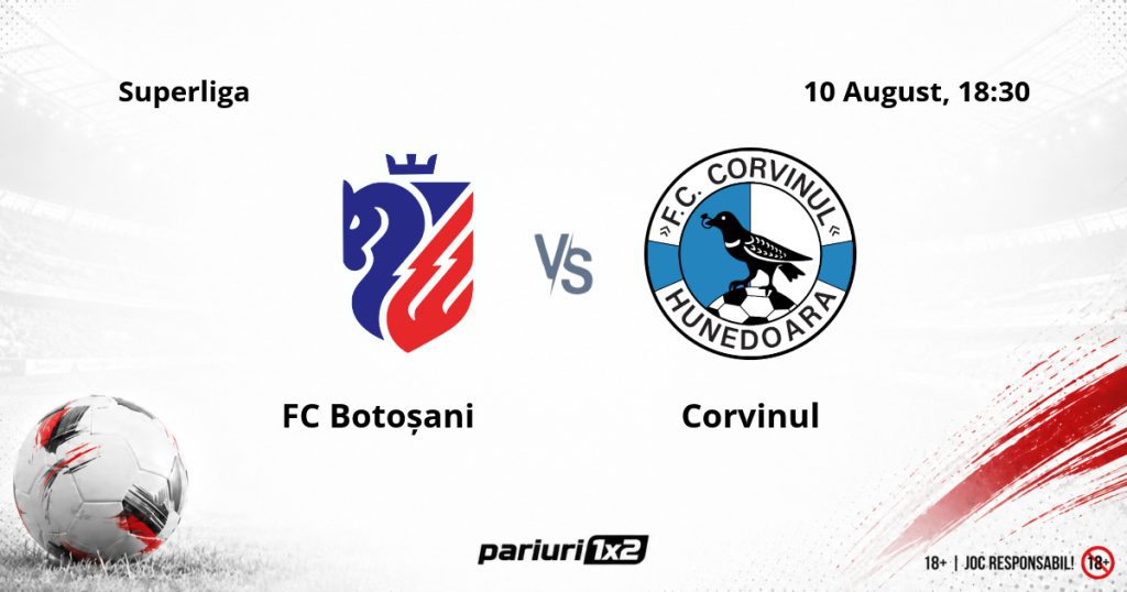 FC Botoșani – Corvinul, Ponturi Pariuri Fotbal Superliga, 10.08.2026
