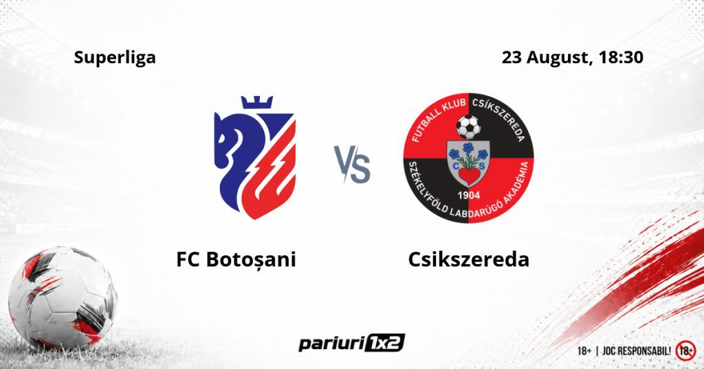 FC Botoșani – Csikszereda, Ponturi Pariuri Fotbal Superliga, 24.08.2026
