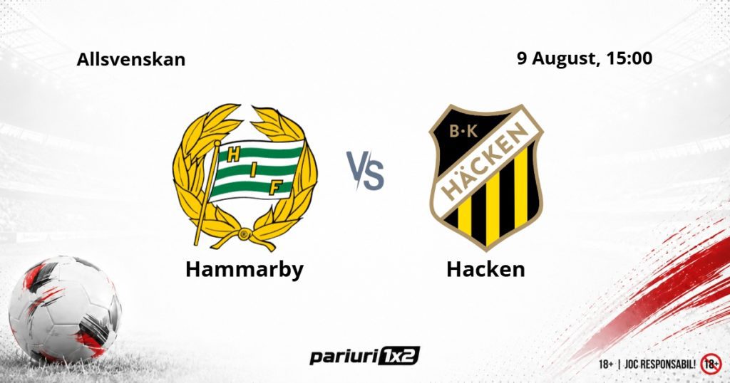 Hammarby – Hacken, Ponturi Pariuri Fotbal Allsvenskan, 09.08.2026