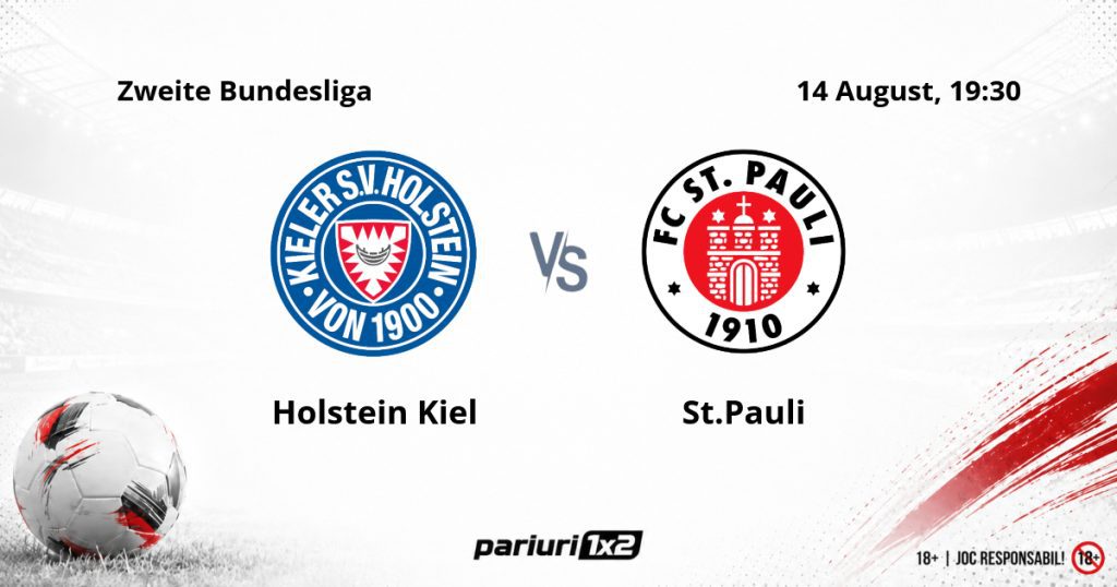 Holstein Kiel – St.Pauli, Ponturi Pariuri Fotbal Zweite Bundesliga, 14.08.2026