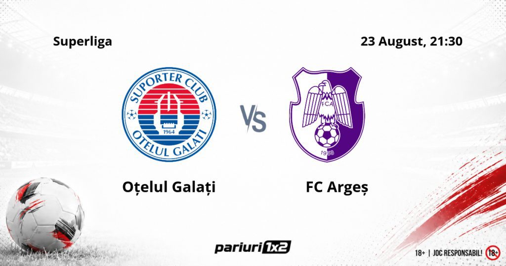 Oțelul – FC Argeș, Ponturi Pariuri Fotbal Superliga, 24.08.2026