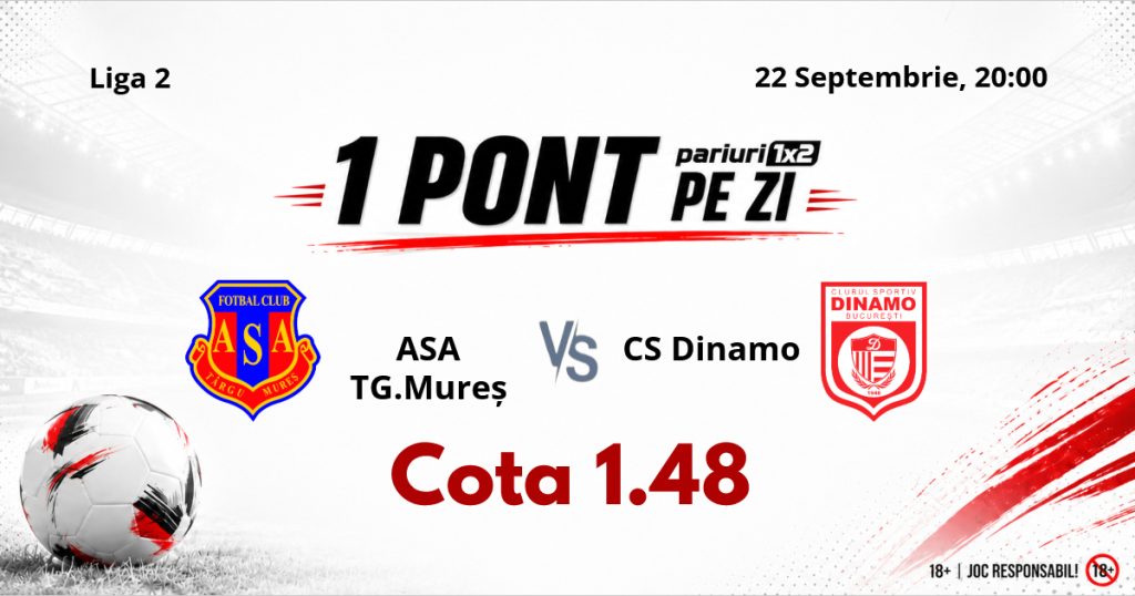 Un Pont pe Zi, 22 septembrie: Selecția de ieri a fost  reușită! Astăzi ASA TG.Mureș – CS Dinamo