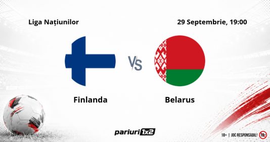 Finlanda  – Belarus, Ponturi Pariuri Fotbal Liga Națiunilor, 29.09.2026
