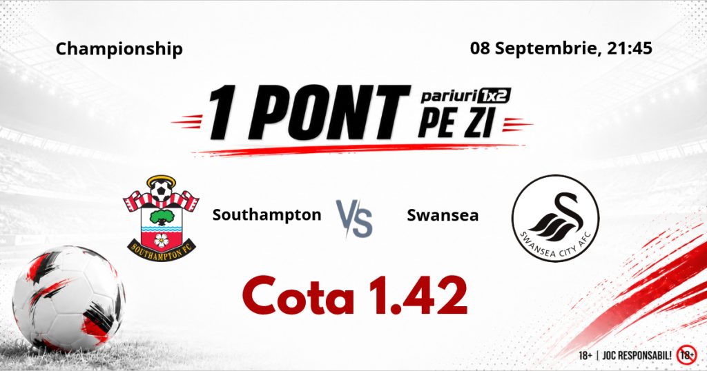 Un Pont pe Zi, 08 septembrie: Mergem în Championship pentru o nouă selecție reușită! Astăzi Southampton – Swansea