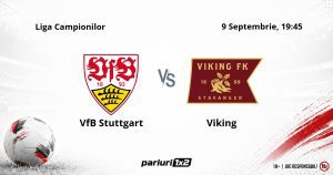 Stuttgart – Viking, Ponturi Pariuri Fotbal Liga Campionilor, 09.09.2026