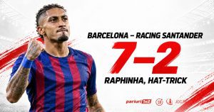 Barcelona – Racing Santander 7-2. Raphinha, hat-trick într-un nou recital ofensiv al catalanilor
