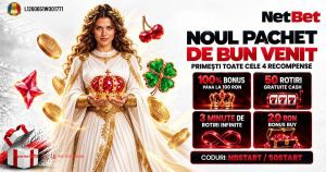 Bonus NetBet Casino: 4 recompense în primele 6 zile