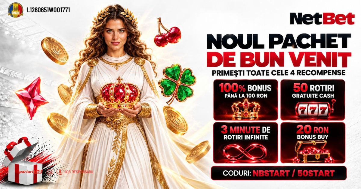 Bonus NetBet Casino: 4 recompense în primele 6 zile