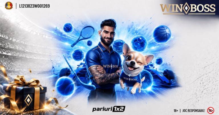 Winboss: 100% Pariu Gratuit Până la 750 RON + 4 MIN Rotiri