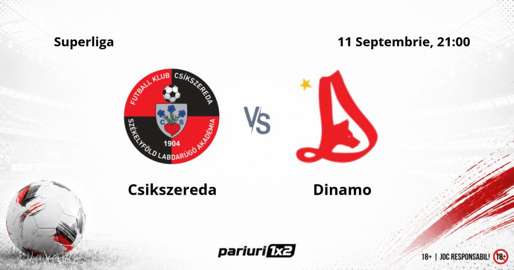 Csikszereda – Dinamo, Ponturi Pariuri Fotbal Superliga, 11.09.2026